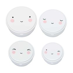 Little Lovely Snack Boxes Fiambreras para Snacks 4 u