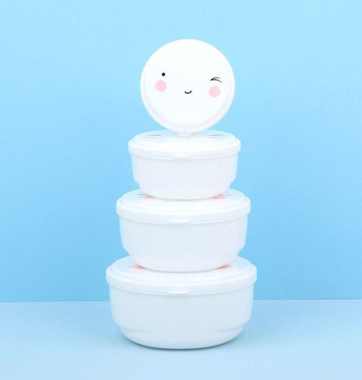 Little Lovely Snack Boxes Fiambreras para Snacks 4 u