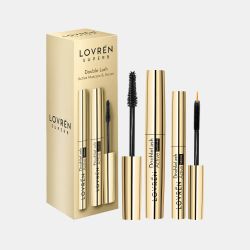 Lovren Kit de Pestañas Dobles Máscara de Pestañas + Suero Doble Lash