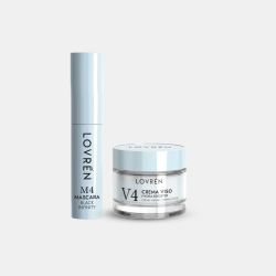 Lovrén Travel Kit Mini Size Máscara de Pestañas 5 ml + Crema Facial 15 ml – 4 Variedades