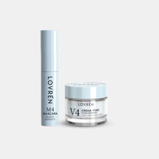 Lovrén Travel Kit Mini Size Máscara de Pestañas 5 ml + Crema Facial 15 ml – 4 Variedades