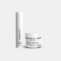 Lovrén Travel Kit Mini Size Máscara de Pestañas 5 ml + Crema Facial 15 ml – 4 Variedades