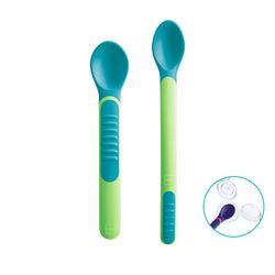 Mam Heat Sensitive Spoon & Cover 2 Cucharas