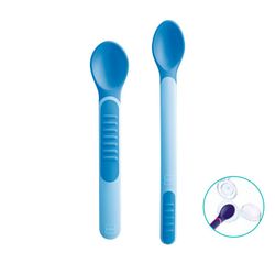 Mam Heat Sensitive Spoon & Cover 2 Cucharas