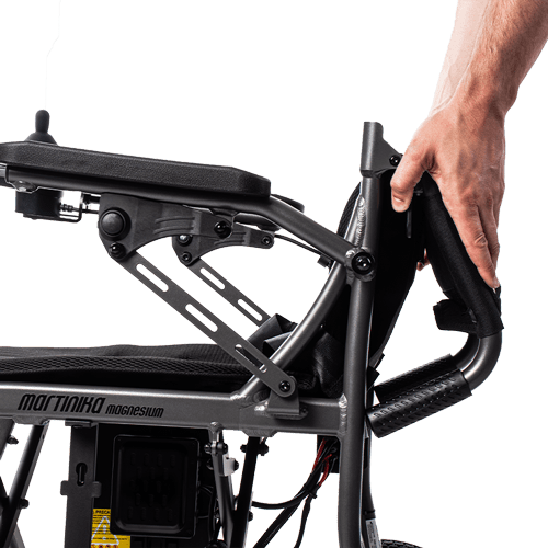 Fauteuil roulant électrique pliant en magnésium Martinika