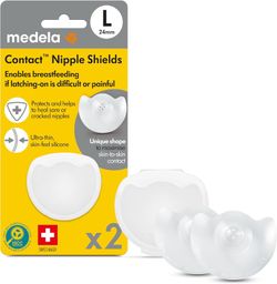 Medela Contact Breastfeeding Nipple Shields 2 Nipple Shields