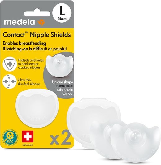 Medela Contact Breastfeeding Nipple Shields 2 Nipple Shields
