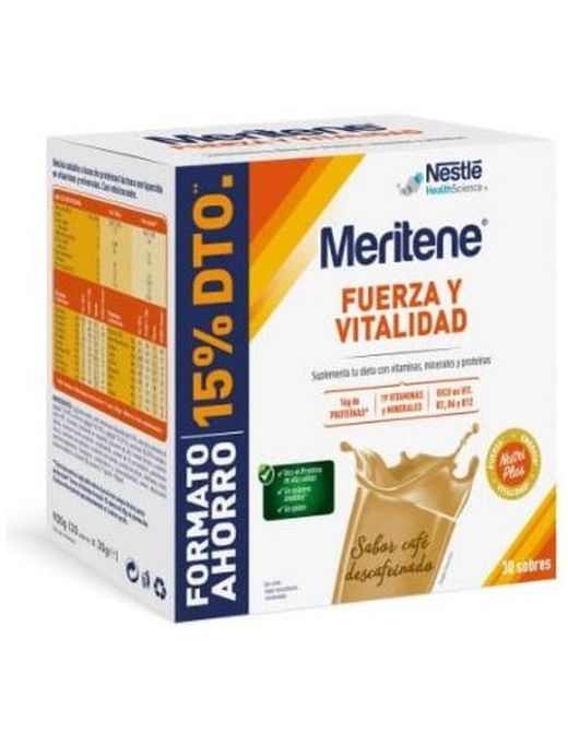 Meritene Cafe Descafeinado 30g 15 Sobres / 30 Sobres