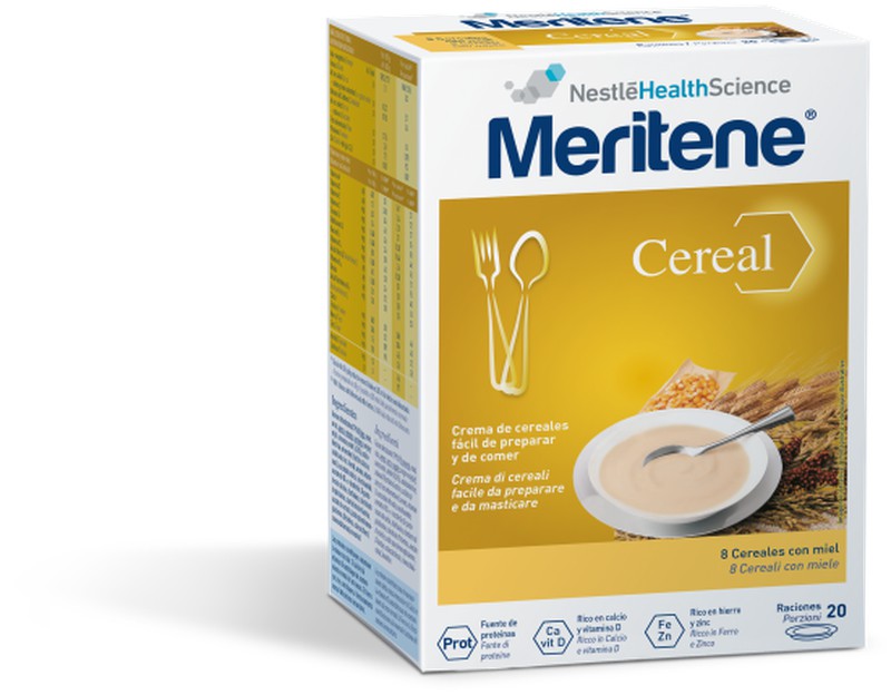 Meritene Cereal 8 Cereales Con Miel 300g 2 Bolsas — Farmacia Núria Pau