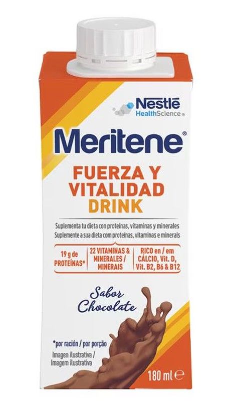 Meritene Fuerza Y Vitalidad Drink Pack Chocolate 6 x 180 ml