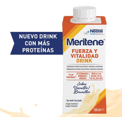 Meritene Strength and Vitality Drink Pack Vanilla 6 x 125 ml