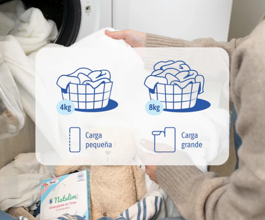 Natulim Eco-Tiras de Detergente 40 Lavados