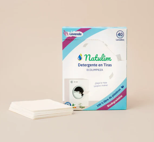 Natulim Eco-Tiras de Detergente 40 Lavados