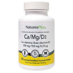 Nature's Plus Ca/Mg/D3 + K2 30 Comprimidos