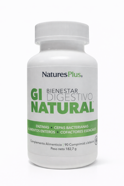 Nature’s Plus GI Natural Probióticos Enzimas Digestivas 90 Comprimidos