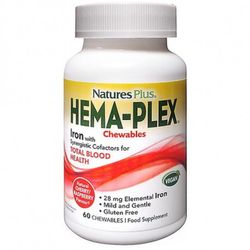 Nature's Plus HEMA-PLEX MASTICABLE 60 Comprimidos Masticables
