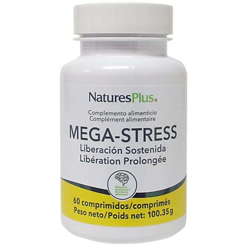 Nature's Plus Mega Stress Liberación Prolongada 60 Comprimidos