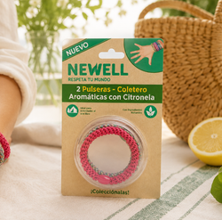 Newell Pulseras-Coletero Aromáticas con Citronela 2 Pulseras