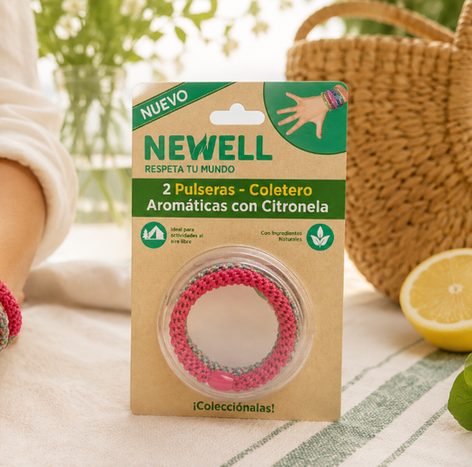 Newell Pulseras-Coletero Aromáticas con Citronela 2 Pulseras