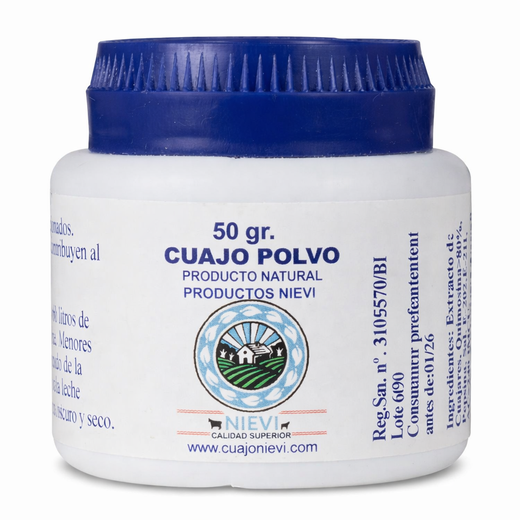 Nievi Cuajo Natural En Polvo