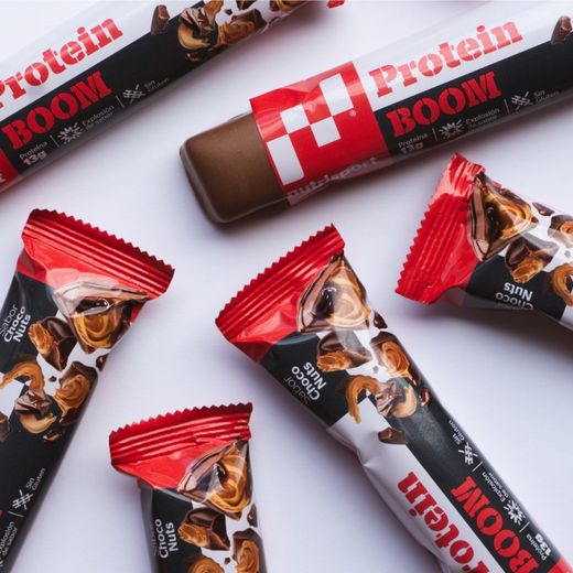 Barra de Creme de Amendoim Nutrisport Protein Boom 1 Unidade