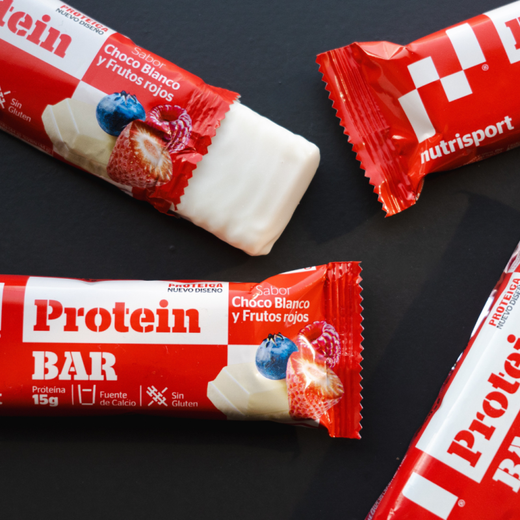 Nutrisport Protein Bar Barrita Proteica Choco Blanco y Frutos Rojos 44 g