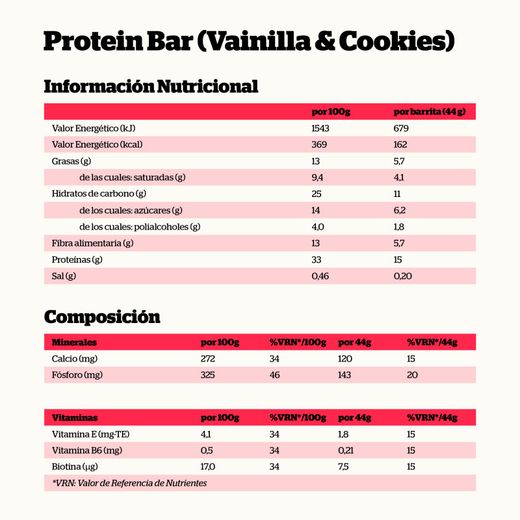 Nutrisport Protein Bar Vanilla & Biscoitos 44g
