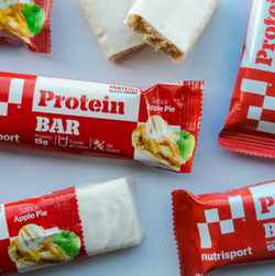 Barra de Proteína Torta de Maçã Nutrisport 44 g