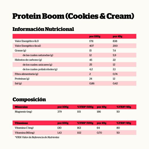 Nutrisport Protein Boom Barrita Cookies & Cream 1 Unidad
