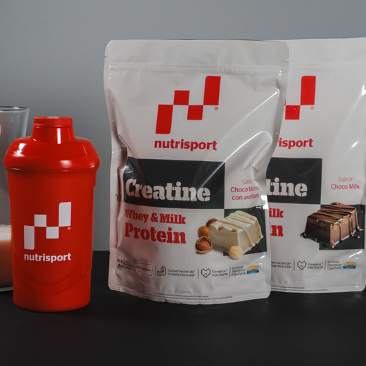 Nutrisport Creatine Creapure & White Choco Protein with Hazelnut 500 g