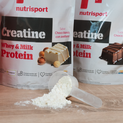 Nutrisport Creatine Creapure & White Choco Protein with Hazelnut 500 g
