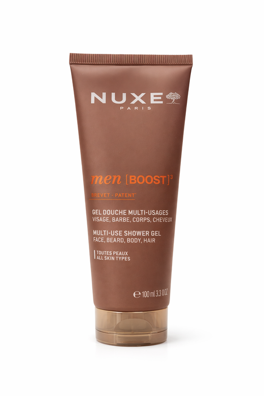 Nuxe Men Boost³ Gel De Ducha Multiusos Rostro Barba Cuerpo Y Cabello 100ml