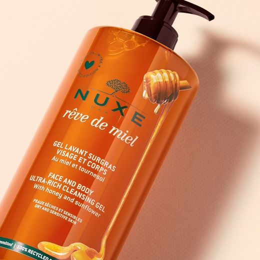 Nuxe Reve de Miel Gel Limpiador Dermatológico Rostro y Cuerpo 750ml