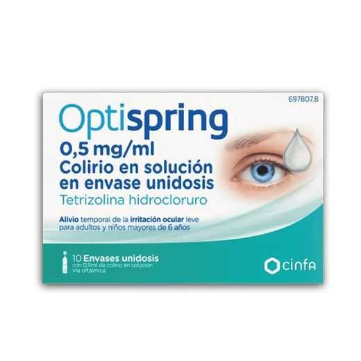 Optispring Irritation oculaire Dose unique 10 x 0,5 ml