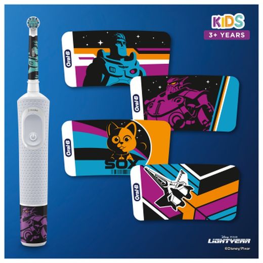 Escova de dentes elétrica infantil Oral-B da Lightyear Pixar