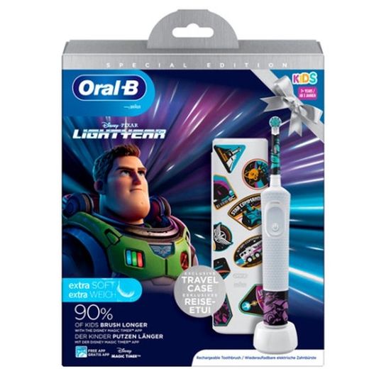 Escova de dentes elétrica infantil Oral-B da Lightyear Pixar