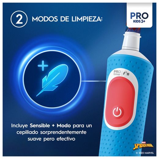 Escova de dentes elétrica Oral-B Pro Kids Spiderman com 1 substituição