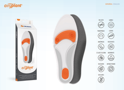 Palmilha de silicone ultraleve Orliman para alívio e suporte Retrocapital AP750P