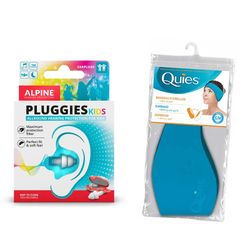 Pack Protección Auditiva Infantil: Banda de Neopreno + Tapones Alpine Pluggies Kids