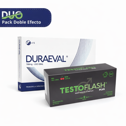 Pack Duraeval 15 Cápsulas + Testoflash Plus 8 Shots