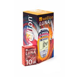 PACK Wellion Luna Medidor + Wellion Luna Acido Urico 10 Tiras Reactivas