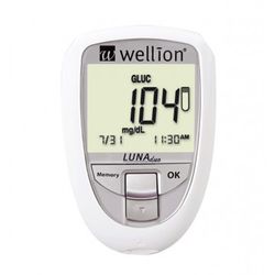 PACK Wellion Luna Meter + Wellion Luna Cholestérol 5 Bandelettes Test