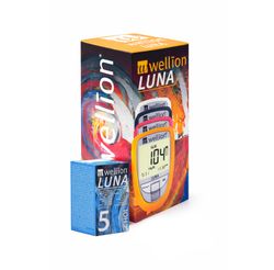 PACK Wellion Luna Medidor + Wellion Luna Colesterol 5 Tiras Reactivas