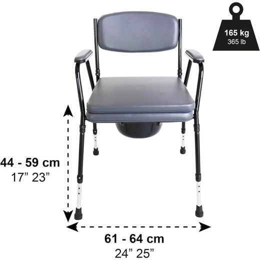 Chaise de pot rembourrée Pepe avec toilettes portables (2 en 1) P30034