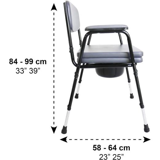 Chaise de pot rembourrée Pepe avec toilettes portables (2 en 1) P30034