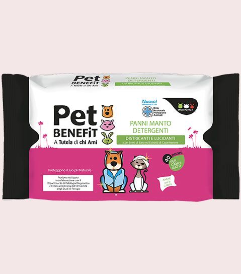 Pet Benefit Coat Wipes Daily Care for Dogs and Cats