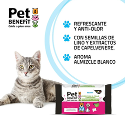 Pet Benefit Coat Wipes Daily Care for Dogs and Cats
