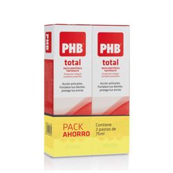 Phb Pasta Dentífrica Pack 2 x 75 ml