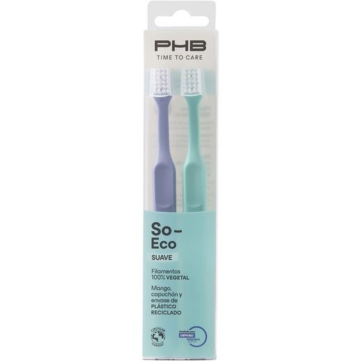 PHB So-Eco 2 Cepillos de Dientes Suave