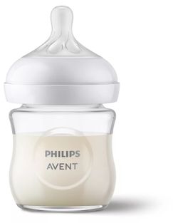 Philips Avent Mamadeira Vidro Natural Response 120ml T2 Tetina 0m+ SCY930/01